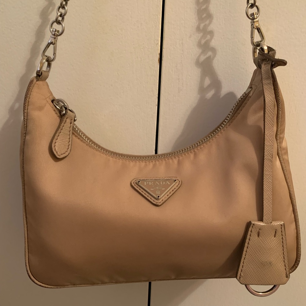 Prada Re-Edition 2005 Re Nylon crossbody bag in cream